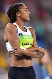 The heptathlon replaced the women's pentathlon in the olympic games after 1981. Thiam Nafissatou Of Belgium Checks Her Elbow During Athletics Women S Heptathlon Rio 2016 Pictures Heptathlon Female Athletes