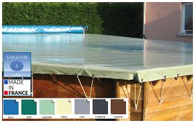 Bache de securite piscine bois. Akita Safe Hors Sol Couverture Securite Opaque Homologuee