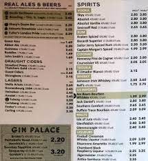 Sample craft beers from around the world or sip a perfect gin & tonic. Wetherspoons Piccadily Wetherspoon Menu