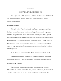 English for academic purposes first quarterly exam. Research Chapter 3 Research Design Experiment