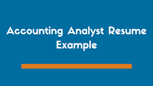 accounting analyst resume example & tips
