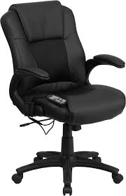 Adjustable height from 19 to 23 Buy Ergonomic Massaging Leathersoft Executive Swivel Office Chair W Arms In Orlando