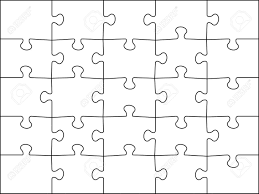 The clues outside the grid indicate which letter appears first from that direction. Puzzles Grid 5x5 Template Jigsaws Detail Frame 25 Pieces Assemble Jigsaw Puzzle Game Challenge Vector Illustration Royalty Free Cliparts Vectors And Stock Illustration Image 135924820