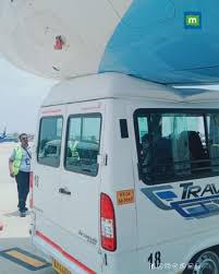 Moneycontrol | A tempo traveller collided with the undercarriage of a  grounded IndiGo aircraft at Kempegowda International Airport in Bengaluru  on... | Instagram