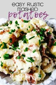 Rustic Mashed Potatoes For Two Recipe Gritsandpinecones Com Recipe Mashed Potatoes Recipe For Two Smashed Red Potatoes Red Potato Recipes