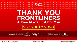 Královna všeho zlého v praze! Showbiz Tgv Cinemas Thanks Frontliners With Free Movie Ticket Offer