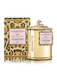 Glasshouse Fragrances Limited Edition Caramel Crunch Candle 350g Peter Alexander Online In 2020 Caramel Crunch Triple Scented Candles Caramel Candles