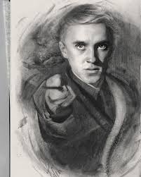 He is a student in harry potter's year belonging in the slytherin house. Charcoal And Graphite Portraits On Paper Harry Potter Portraits Harry Potter Sketch Harry Potter Art Drawings