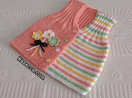 bebek yeleginde kol yaka kesimi gerektirmeyen model nazarca com baby knitting patterns bebek yelek bebek