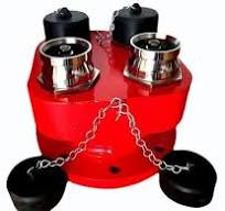 Cast Iron Four Way Breeching Inlet Valve, Size: 10 Inch