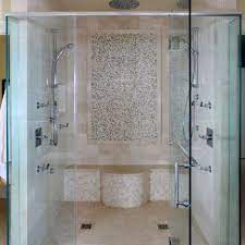 Double Shower Design Pictures Remodel Decor And Ideas Bathroom Shower Heads Bathroom Design Shower Seats