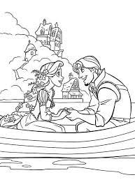 Now you can get the coloring pictures of this film on this page. Rapunzel On Boat With Flynn Coloring Page Kids Play Color Pages De Coloriage Disney Coloriage Princesse Dessin Raiponce