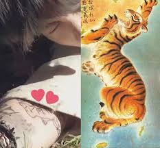 Hình xăm hổ có cánh đẹp nhất. Jung Kook XÄƒm Loáº¡t Hinh Lien Quan Ä'áº¿n V Bts Khiáº¿n Fan Tranh Cai Phong Cach Sao Viá»‡t Giáº£i Tri