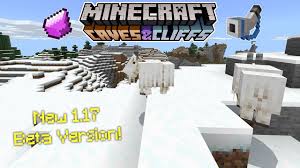 It was released for all editions of minecraft in 2021. Horns Goats Snowier Snow Minecraft 1 17 Beta Youtube