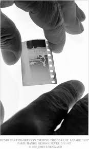 The Negative Of Henri Cartier Bresson S Most Famous Photograph Behind The Gare St Lazare 1932 Had No Idea Bresson Henri Cartier Bresson Magazine Pictures