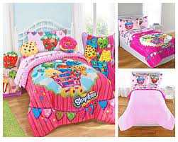 Shopkins Kids 5 Piece Bed In A Bag Full Size Bedding Set Reversible Comforter Microfiber Sheets Pillow Ca Shopkins Bedding Kids Bedding Sets Twin Bed Sets