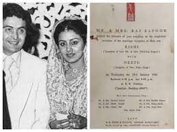See more ideas about neetu singh, bollywood, vintage bollywood. Rishi Kapoor And Neetu Singh S Wedding Card And Unseen Pics Go Viral On Social Media Pics Inside Ibtimes India
