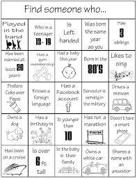 Find Someone Who Reunion Bingo Family Reunion Activities Family Reunion Family Reunion Games