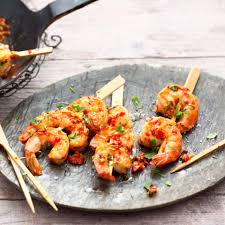Garnelenspiesse Mit Koriander Rezept Garnelenspiesse Garnele Spiesse