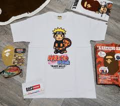 A bathing ape milo shark tee. Bape A Bathing Ape Bape Naruto Baby Milo Tee T Shirt White Shark