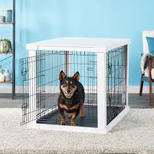 The 6 best dog crates for medium to large dogs. Merry Products Double Door Furniture Style Dog Crate End Table 43 Inch Chewy Com