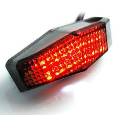 Motorcycle Sport Racing Bike Smoke Red Led Sport Brake Tail Light Taillight License Plate For Honda Xl1000v Xl700v Nt700v Xl125v Xr230 Ape50 Cb1000r Cb1300 Cb600f Hornet Cbf600 Cb400 Cbr125r Cbf125 Bikermetric