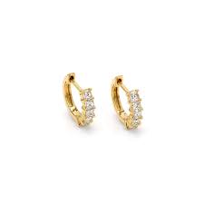 Small gold round earrings for girls. Small Gold And Diamond Hoop Earrings Promotions