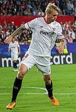 Simon thorup kjær is a danish professional footballer who plays as a centre back for italian club milan and captains the for faster navigation, this iframe is preloading the wikiwand page for simon kjær. Simon Kjaer Wikipedia