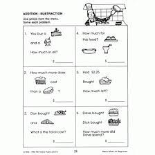 Free kindergarten to grade 6 math worksheets, organized by grade and topic. Menu Math For Beginners Enhanced Ebook