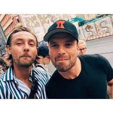Costumes are an essential part of being a superhero. That Black Widow Hat Is Being Shown Off Around Berlin Quite A Bit Here S Sebastian With Monysto Who Bumped Into Him Around T Hats Bucky Barnes Sebastian Stan