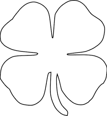 Free St Patricks Day Printables Four Leaf Clover Template Coloring Page St Patrick S Day Crafts St Patricks Crafts St Patrick
