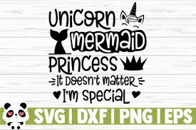 Download Unicorn Mermaid Princess It Doesn T Graphic By Creativedesignsllc Creative Fabrica In 2020 Mermaid Svg Mermaid Princess Unicorn Face SVG Cut Files