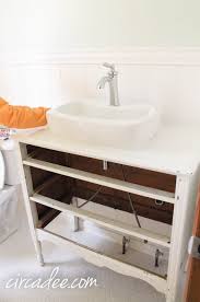 Turning a dresser into a bathroom vanity. How To Dresser To Vanity Dresser Vanity Dresser Vanity Bathroom Diy Bathroom
