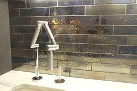 Office Kitchenette Tile Backsplash Artistic Tile S Kyoto Metallic Brick In Color Steel With Black Or Raven Grou Metallic Backsplash Backsplash Artistic Tile