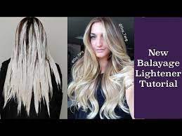 I show you the easy ombre method i do using only bleach.hair curling tutorial: New Balayage Lightener Tutorial Balayage Balayage Hair Diy Ombre Hair