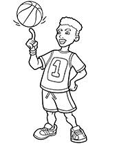 This coloring page is a slam dunk! Printable Basketball Coloring Pages Topcoloringpages Net