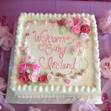 Birthday Cake For Mother Square Le Gateau Elegant Birthday Sheet Cakes Baby Shower Cakes Girl Baby Shower Sheet Cakes