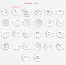These alphabet playdough mats are cute, no prep, and offer great practice tracing letters! 100 Stainless Steel Letter Charm Connector Rose Color Metal A Z Alphabet Charms 2 Hole Polished 26pcs Buy Online At Best Prices In Bangladesh Daraz Com Bd