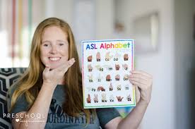 Sign Language Alphabet Printable Poster For Preschool And Kindergarten Preschool Inspirations