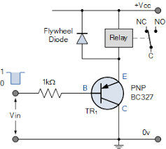 Schematic of a relay driver circuit using uln2003. Relay Switch Circuit And Relay Switching Circuit