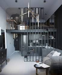 Bagno cieco di circa 5,4 mq dotato di aspirazione forzata; In Meno Di 24 Mq Ecco Un Bellissimo Loft Con Soppalco Dall Atmosfera Elegante E Intima Grazie All Utilizzo Di Piccoli Monolocali Idee Per Interni Loft Piccoli