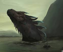 Crossing The Lake Of Dragons By Https Www Deviantart Com Siphiri On Deviantart Mythical Creatures Art Mythical Creatures Fantasy Beasts