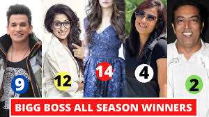 Maybe you would like to learn more about one of these? Bigg Boss Winners List Of All Seasons 1 To 14 With Prize Money Bigg Boss All Season Winners Names Youtube