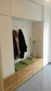 Weitere ideen zu garderobe modern, wohnung, garderobe. Garderobe In Eiche Massiv Und Weiss Matt Modern Flur Munchen Von Schreinerei Kiermeier Houzz