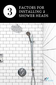 How To Add A Second Shower Head In Your Bathroom Homeviable Shower Heads Shower Bracket Shower