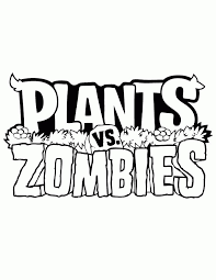 Zombies is a video game developed by popcap games. Plants Vs Zombies Logo Coloring Pages Plants Vs Zombies Coloring Pages Coloring Pages For Kids And Adults
