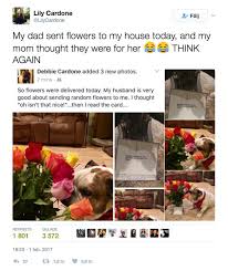 Check spelling or type a new query. Husband Sends Flowers Then Wife Looks At Card And Sees They Re Not For Her