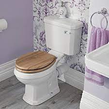 conjunto con wc tradicional completo con inodoro cisterna con salida horizontal y con opcion de distintas tapas de wc richmond toilet houten badkamer