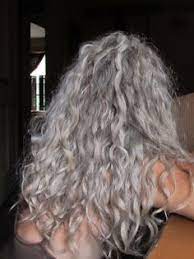 Curly Hair Progression To Silver Purple Hair Google Search Grey Curly Hair Curly Hair Styles Hair Styles