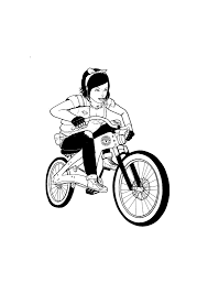 Chic Girl Bike Bicycl Enjoy Sticker Bicicletas Motos
